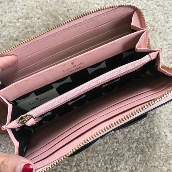 Kate spade pink bow leather wallet NWT - Picture 3 of 3